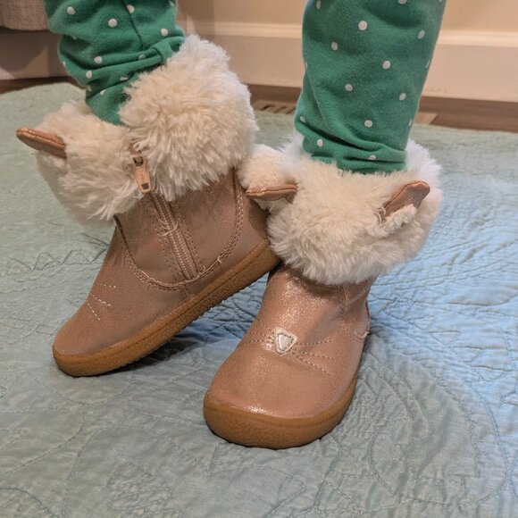 Cat and Jack Toddler Winter Bunny Boots Size 7 - Picture 11 of 13